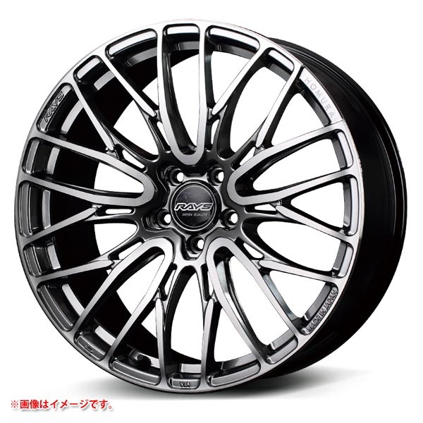 レイズ ホムラ 2x10BD 8.0-19 DMCサイドグレイスシルバー QAJ |タイヤ1 