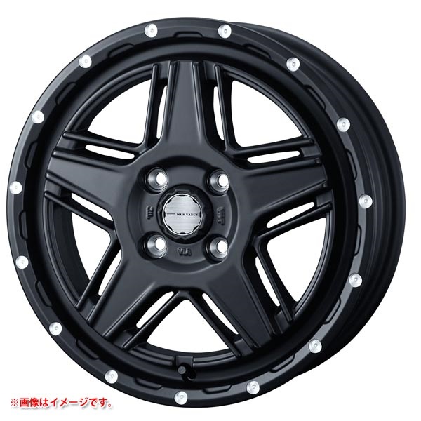 ウェッズ マッドヴァンス07 4.5-14 フルマットブラック |タイヤ1番.com 