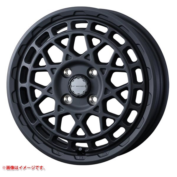 ウェッズ マッドヴァンスX タイプM 4.5-14 フルマットブラック MBK 