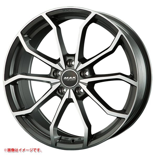 MAK MAK レーベFF 8.0-18 ガンメタリックミラー