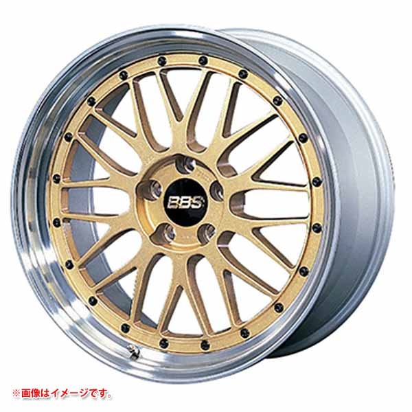 BBS JAPAN BBS LM 7.5-18 ゴールドシルバーダイヤカットリム GL-SLD