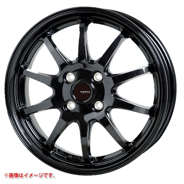 ホットスタッフ ジースピード G-04 5.5-14 メタリックブラック