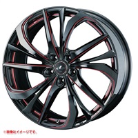 ウェッズ レオニス TE 8.0-19 ブラックSCマシニングレッド BK/SCRED