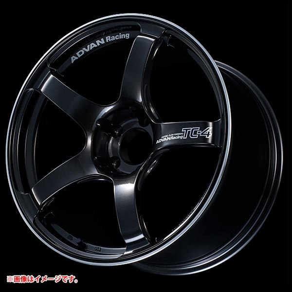 ヨコハマ アドバンレーシング TC-4 8.5-18 ブラックガンメタリックリング BGR