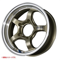 ヨコハマ アドバンレーシング RJ-D2 6.0-16 マシニングシャンパンゴールド MCG