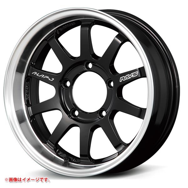 レイズ エーラップ J 5.5-16 ブラックリムDC BD