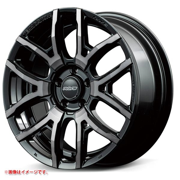 レイズ デイトナ F6 ドライブ 7.5-18 クリアブラック BFJ