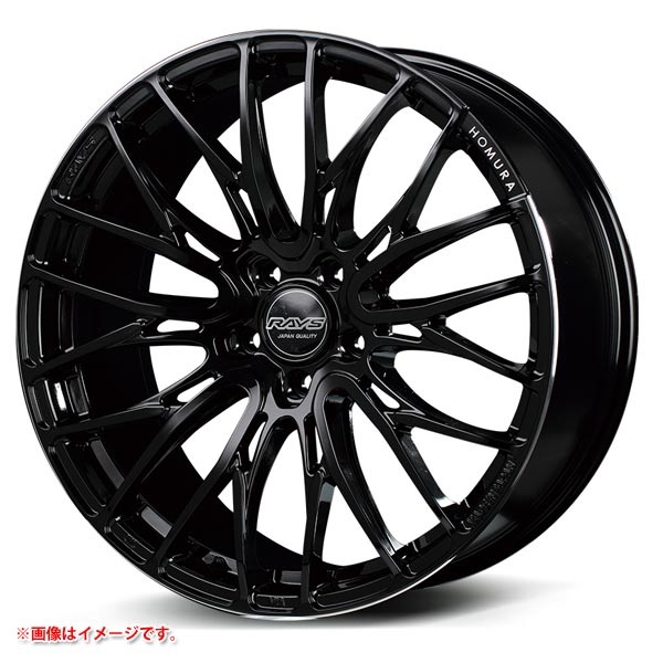 レイズ ホムラ 2x10BD 9.0-21 ブラックリムエッジDMC B9J