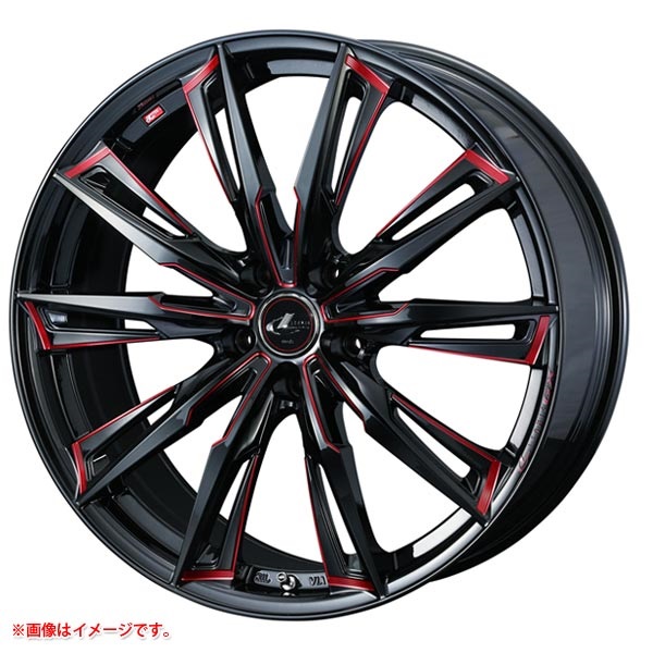 ウェッズ レオニス GX 8.5-20 ブラックSCマシニングレッド BK/SCRED