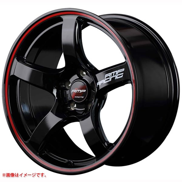 マルカサービス RMP レーシング R50 7.0-17 ブラックリムレッドライン BKR