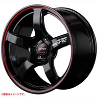 マルカサービス RMP レーシング R50 7.0-17 ブラックリムレッドライン BKR