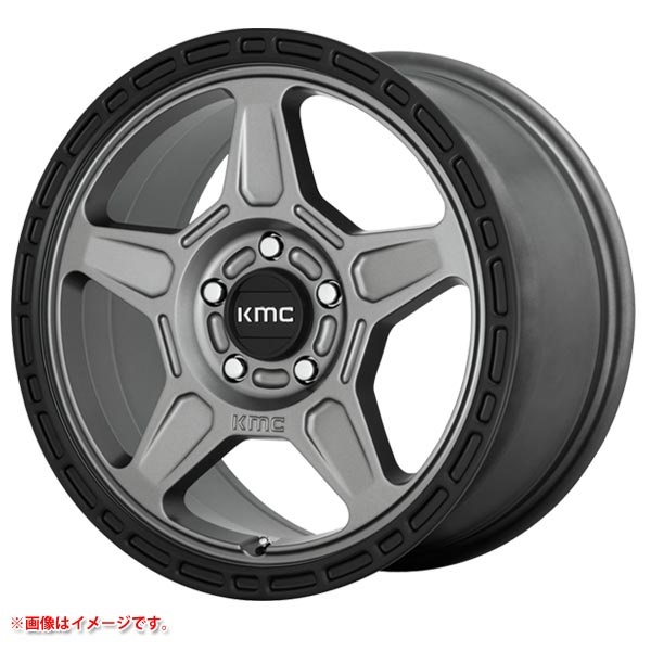 KMC KM721 アルパイン 7.5-16 サテングレイブラックリップ