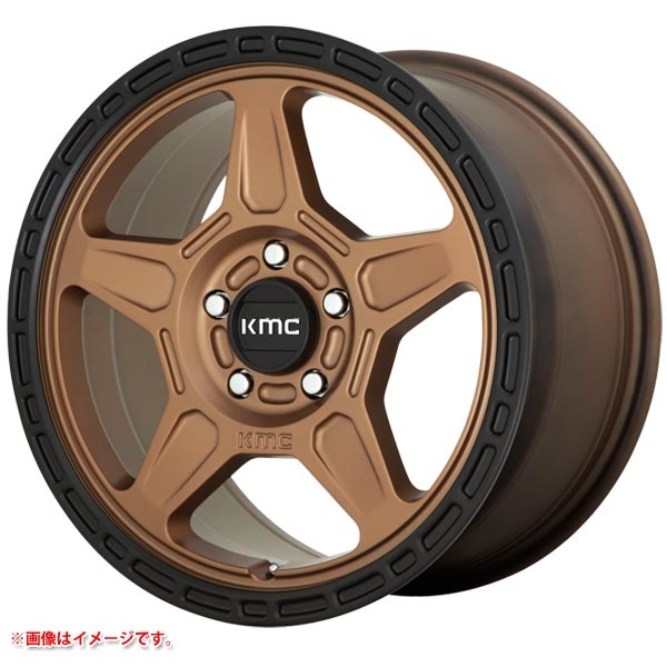 KMC KM721 アルパイン 7.5-16 マットブロンズブラックリップ