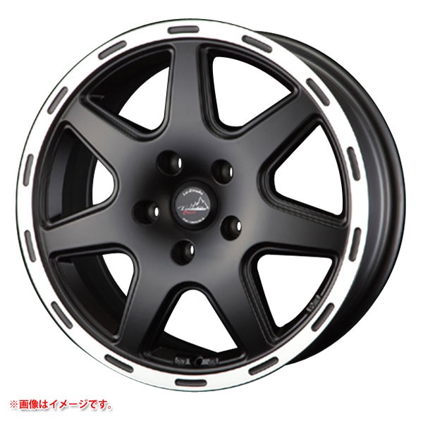 阿部商会 ラ・ストラーダ ティラード クロス 7.5-17 マットブラックリムポリッシュ