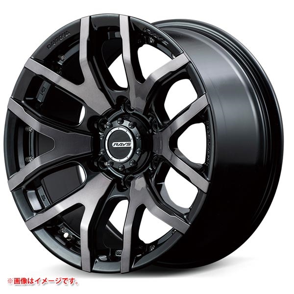 レイズ デイトナ FDX F6 8.0-18 クリアブラック KZ