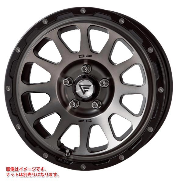 デルタフォース デルタフォース オーバル 7.0-17 マットスモークポリッシュ