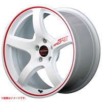 マルカサービス RMP レーシング R50 7.0-17 ホワイトリムレッドライン WHR