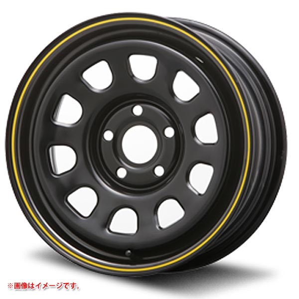 MLJ デイトナ SS 6.0-15 ブラック(イエローライン)