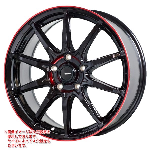 ホットスタッフ ジースピード P-05R 7.0-18 ブラックレッドクリア