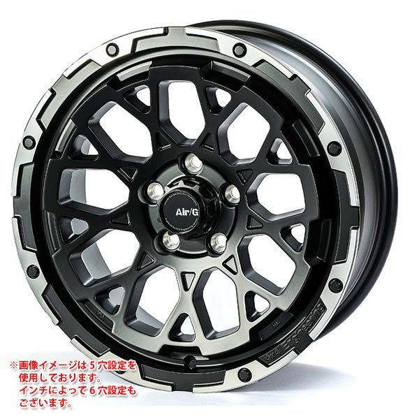 4x4エンジニアリング エアージー ロックス 7.0-17 マットブラックリムDC MBKリムDC