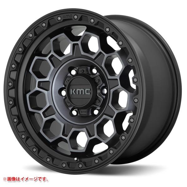 KMC KM545 トレック 8.0-17 サテンブラックグレイティント