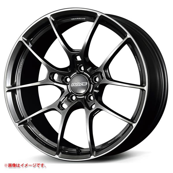 レイズ ボルクレーシング G025 8.0-19 シャイニングブラックメタルリムエッジDC HK