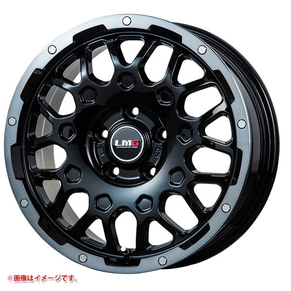 レアマイスター LMG MS-9W 6.5-16 BKブラッククリアリム