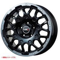 レアマイスター LMG MS-9W 6.5-17 BKブラッククリアリム