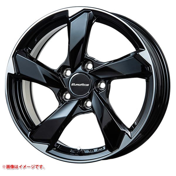 レアマイスター ユーロアクシス クロスエッジ 7.5-17 グロスブラックカットスポーク
