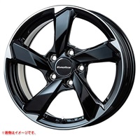 レアマイスター ユーロアクシス クロスエッジ 7.5-17 グロスブラックカットスポーク