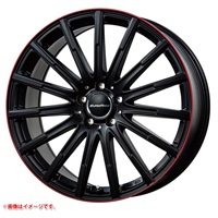 レアマイスター ユーロアクシス エアフルト 7.5-17 マットブラックリムレッド