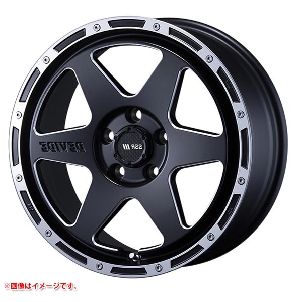 SSR ディバイド TR-6 7.0-17 フラットブラックポリッシュサイドミーリング BKP