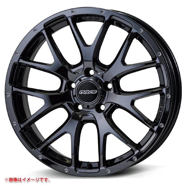 レイズ ホムラ 2x7FA 7.5-18 ブラッククロームコーティング YNL