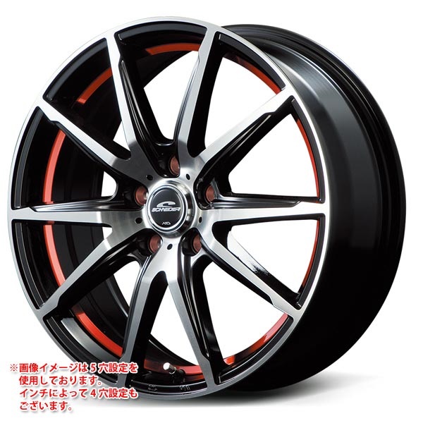 マルカサービス シュナイダー RX02 6.0-15 ブラックポリッシュアンダーカットレッド BP/RED