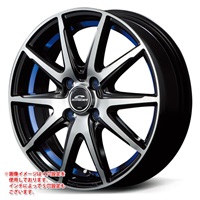 マルカサービス シュナイダー RX02 4.5-14 ブラックポリッシュアンダーカットブルー BP/BLU