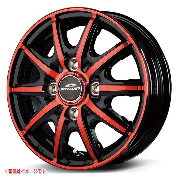 マルカサービス シュナイダー RX10-K 3.5-12 ブラックポリッシュクリスタルレッドクリア RED