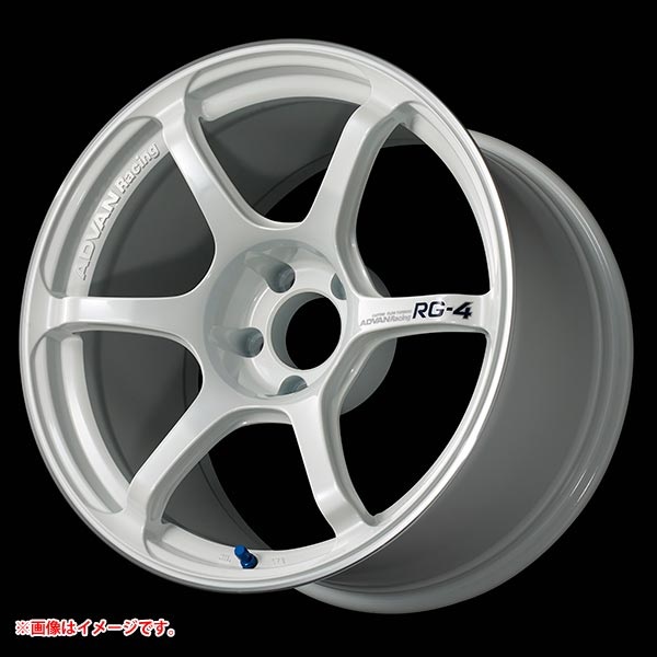 ヨコハマ アドバンレーシング RG-4 8.0-18 レーシングホワイトメタリックリング WMR