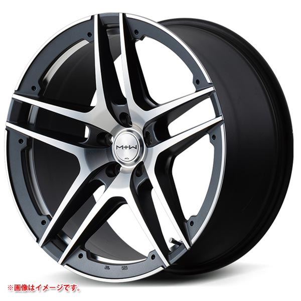 マルカサービス MTW TW025 8.5-19 セミグロスガンメタディスクアンダーカットDC SG