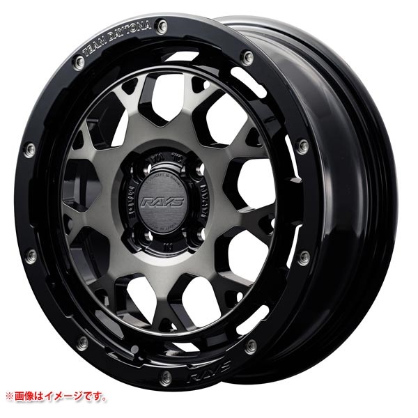 レイズ デイトナ M9+ 5.5-16 ブラックディスククリアスモーク BEL