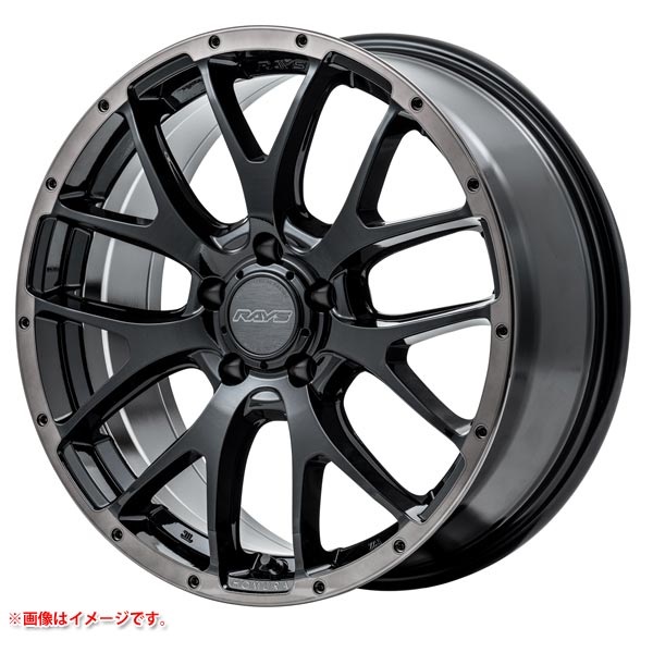 レイズ ホムラ 2x7FA ブラッククリアエディション 7.0-16 グロッシーブラックリムブラッククリア BFJ