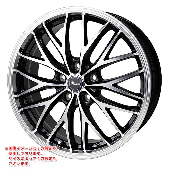 ホットスタッフ クロノス CH-113 7.0-17 メタリックブラックポリッシュ MB/P