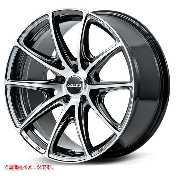 レイズ ベルサス VV25R 8.5-19 ダイヤモンドカットサイドジェットブラック YAJ