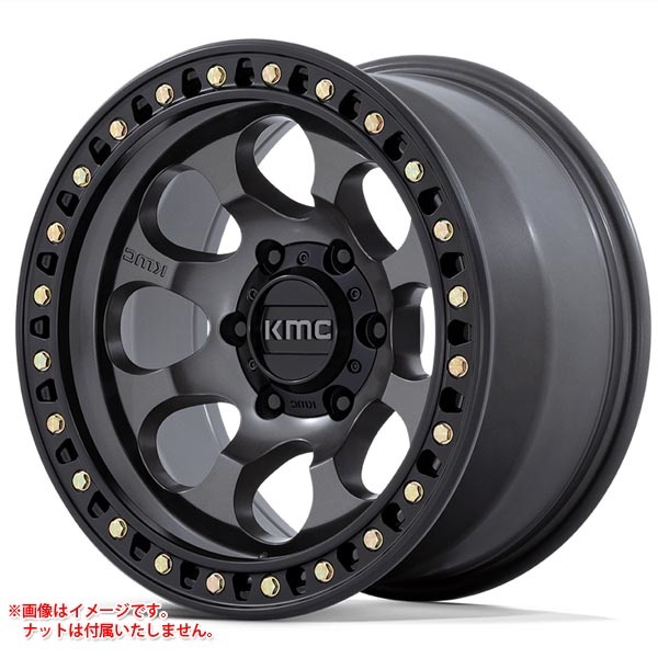 KMC KM550 ライオト SBL 8.5-17 アンスラサイトブラックリップ