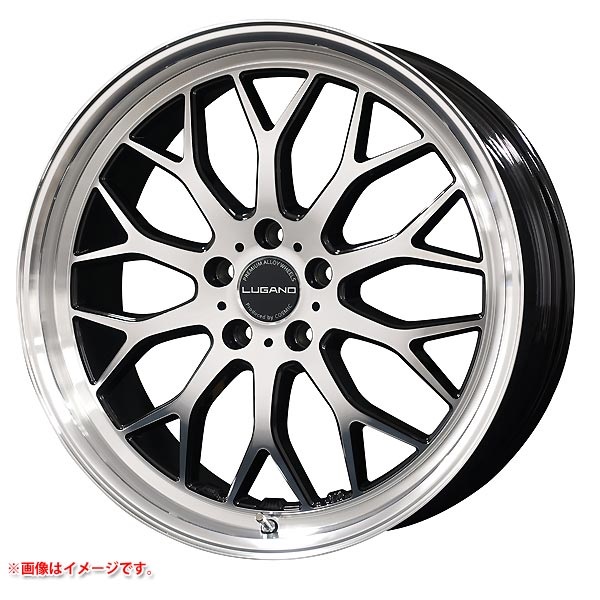 コスミック ヴェネルディ ルガーノ 8.0-19 ブラックメタリックミラーカット BKMMC