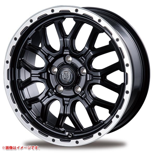 インターミラノ マッドバーン XR-800M 7.0-17 マットブラックリムポリッシュ MBK/RP