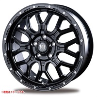 インターミラノ マッドバーン XR-800M 6.5-16 マットブラックピアスポリッシュ MBK/PP