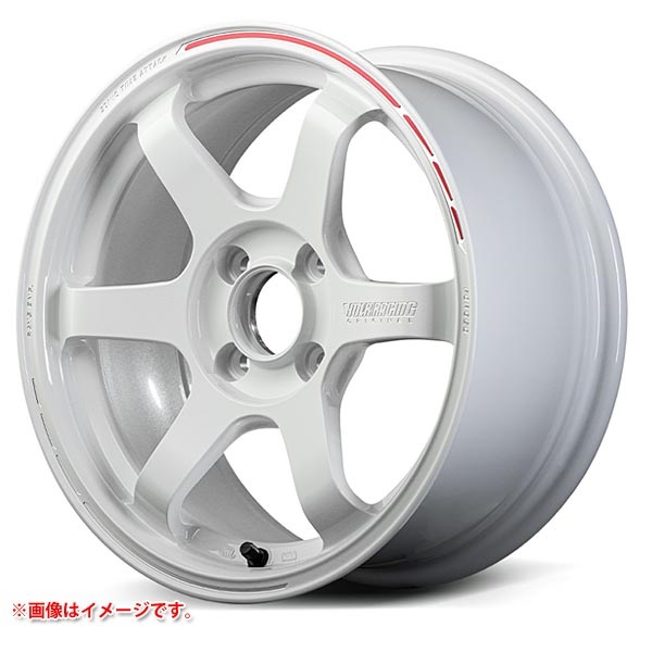 レイズ ボルクレーシング TE37 ソニック タイムアタックエディション 5.5-15 ホワイトREDOT WR