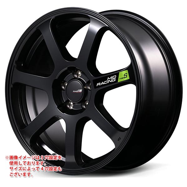 マルカサービス MID レーシング R07 タイプS 7.0-17 セミグロスブラック