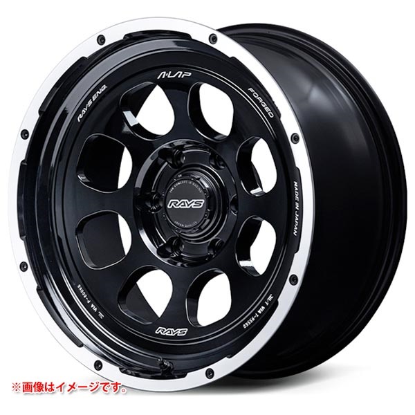 レイズ エーラップ 08X 8.5-18 ブラックリムDC BD