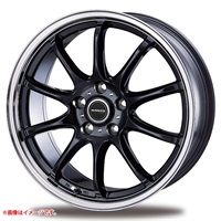 インターミラノ アヴェント FF-10 6.5-17 ブラックリムポリッシュ BK/RP